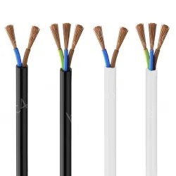 3 cores white Cable 2.5mm Nominal cross-section