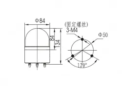 Small warning lightsLTE-1082 AC110V Red
