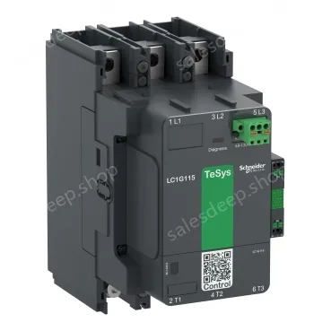 LC1G115EHEN Contactor, high power, TeSys Giga, standard version, 3 pole/NO, AC-3 <=440V 115A, 48-130VAC/DC coil