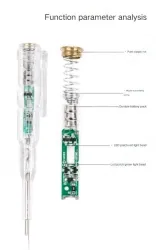 The voltage resistance of the test pen is 100-500V V.