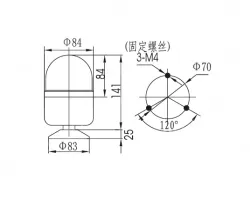 Small warning lightsLTE-1083J AC220V Yellow