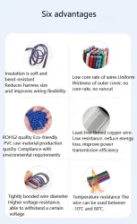 16AWG*5 and (26/0.254TS)