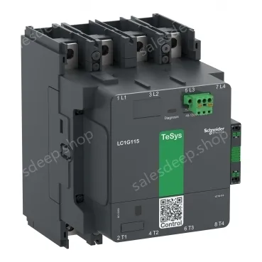 LC1G1504EHEN Contactor, high power, TeSys Giga, standard version, 4 pole/NO, AC-1 <=440V 275A, 48-130VAC/DC coil