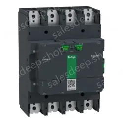 LC1G6304EHEA Contactor, high power, TeSys Giga 630, advanced version, 4 pole/NO, AC-1 <=440V 1050A, 48-130VAC/DC coil